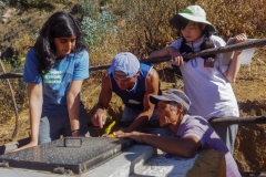 Princeton-Water-La-Pitajaya-Peru-Aug.-2015-Assessing-the-springbox-with-water-committee-leaders-Fermin-and-Lucho